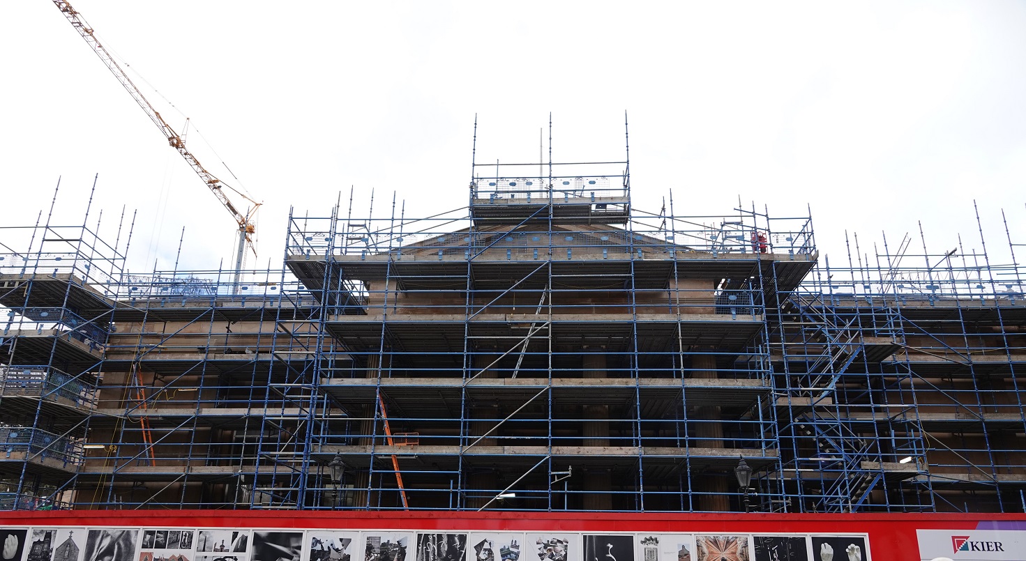 JR scaffolding a new future for Paisley Museum Scottish Construction Now